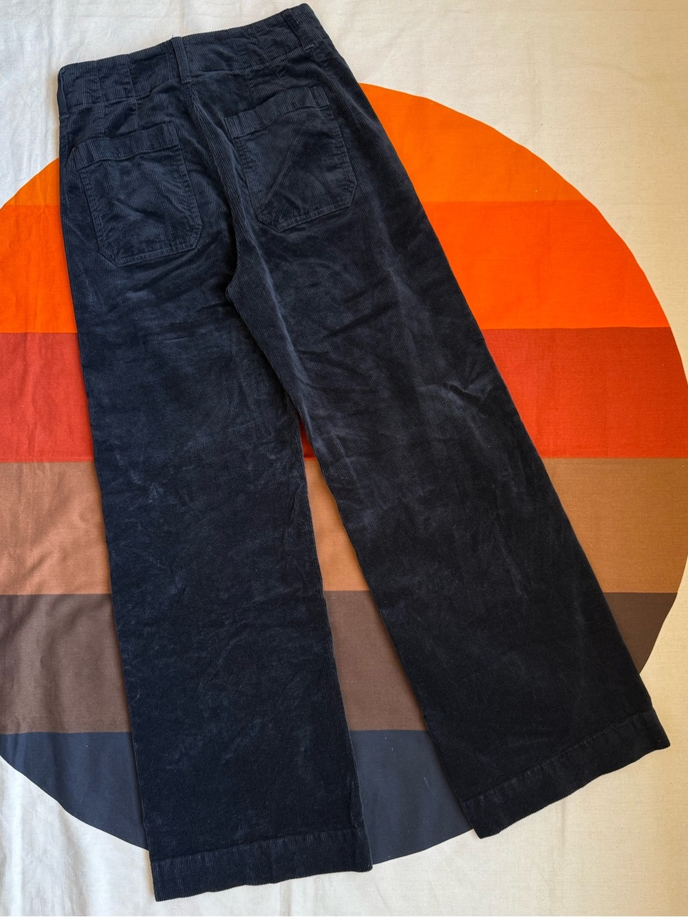 Maeve Colette black corduroy wide leg pants - Picture 6 of 9